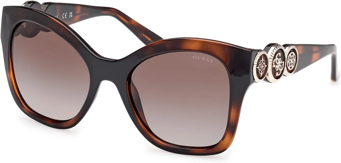 عینک آفتابی زنانه پروانه ای قهوه ای GUESS
