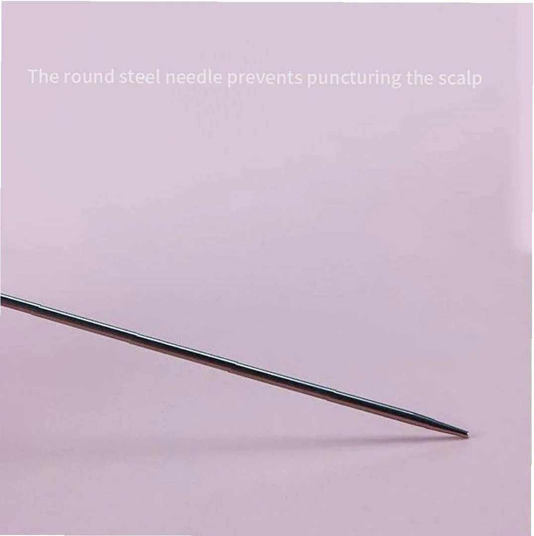 شانه دم باریک ضد الکتریسیته ساکن AntiHEJLZC با پین فلزی مقاوم در برابر حرارت و دندانه های ظریف بنفش، مناسب حالت دهی و فر کردن مو