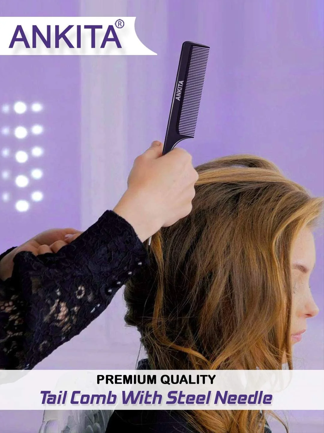 شانه دم موشی کربنی مشکی آنکیتا (937)