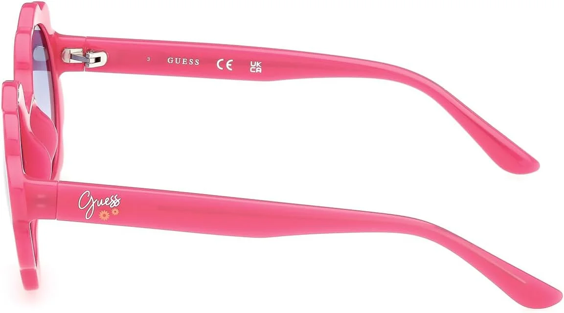 عینک آفتابی دخترانه گرد صورتی GUESS