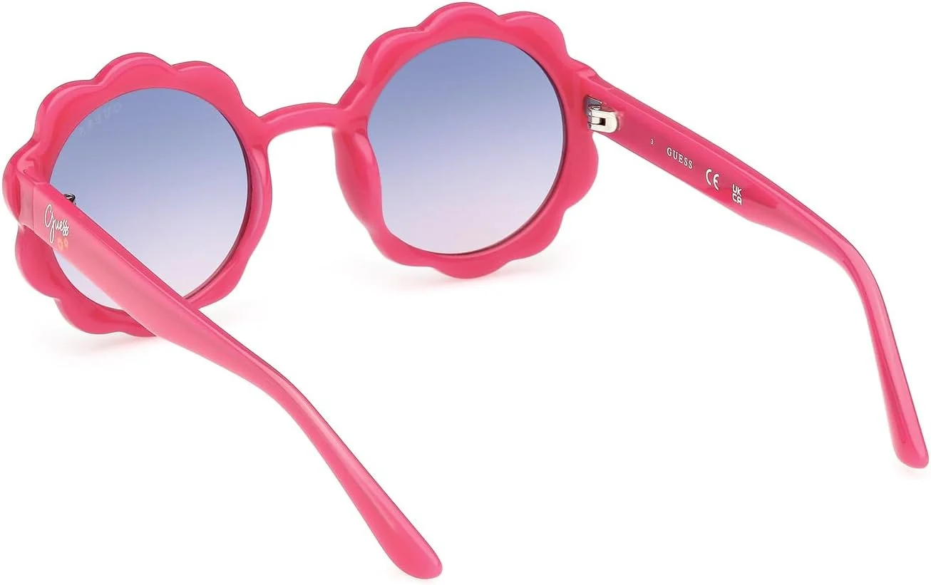 عینک آفتابی دخترانه گرد صورتی GUESS