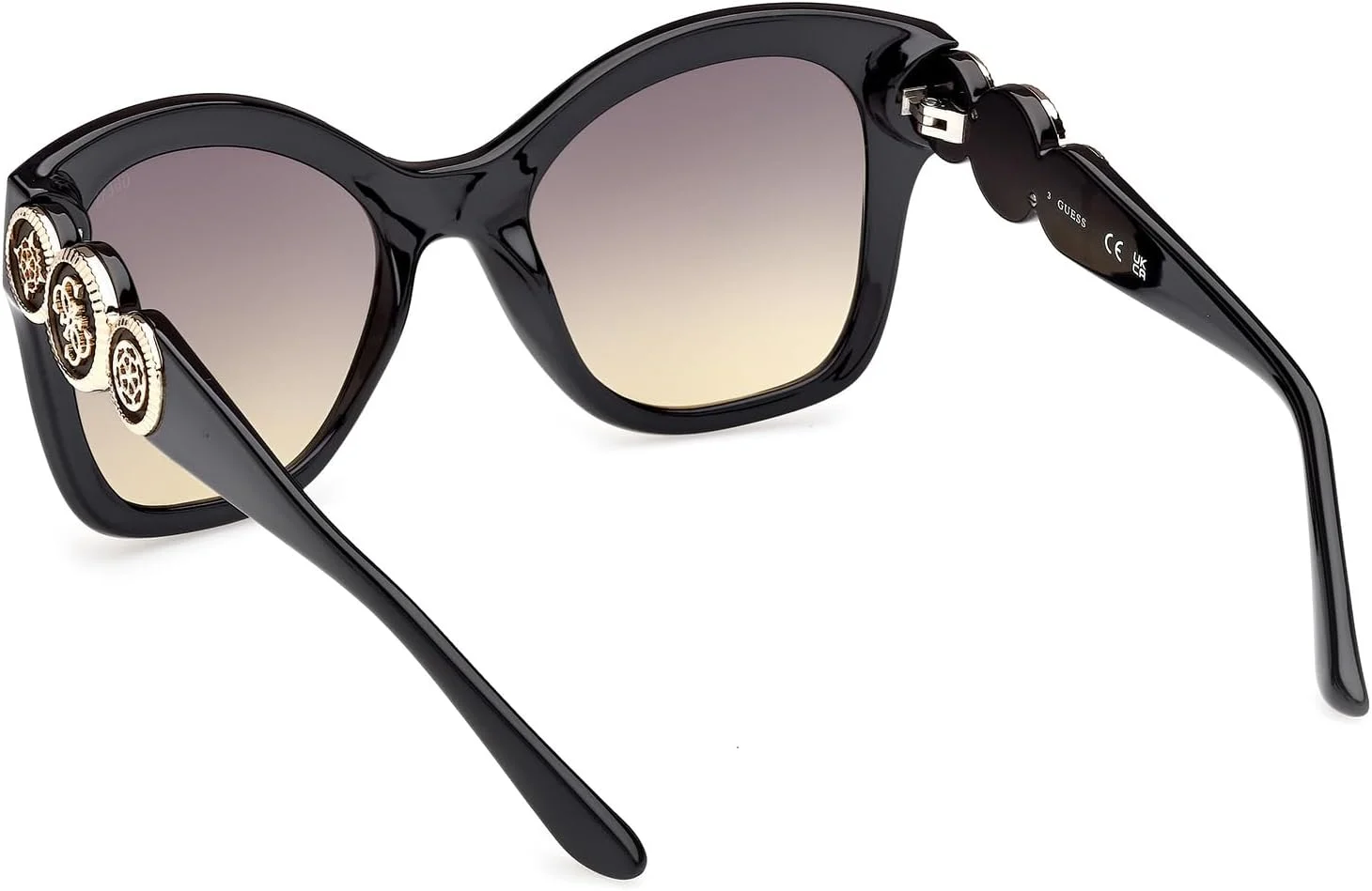 عینک آفتابی زنانه پروانه ای مشکی GUESS