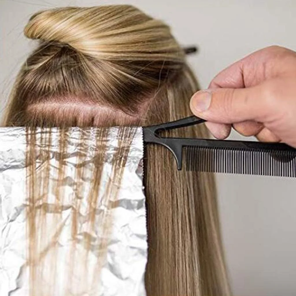 شانه دم موشی ABC، مقاوم، ضد الکتریسیته ساکن، استیل ضد زنگ (سبز)