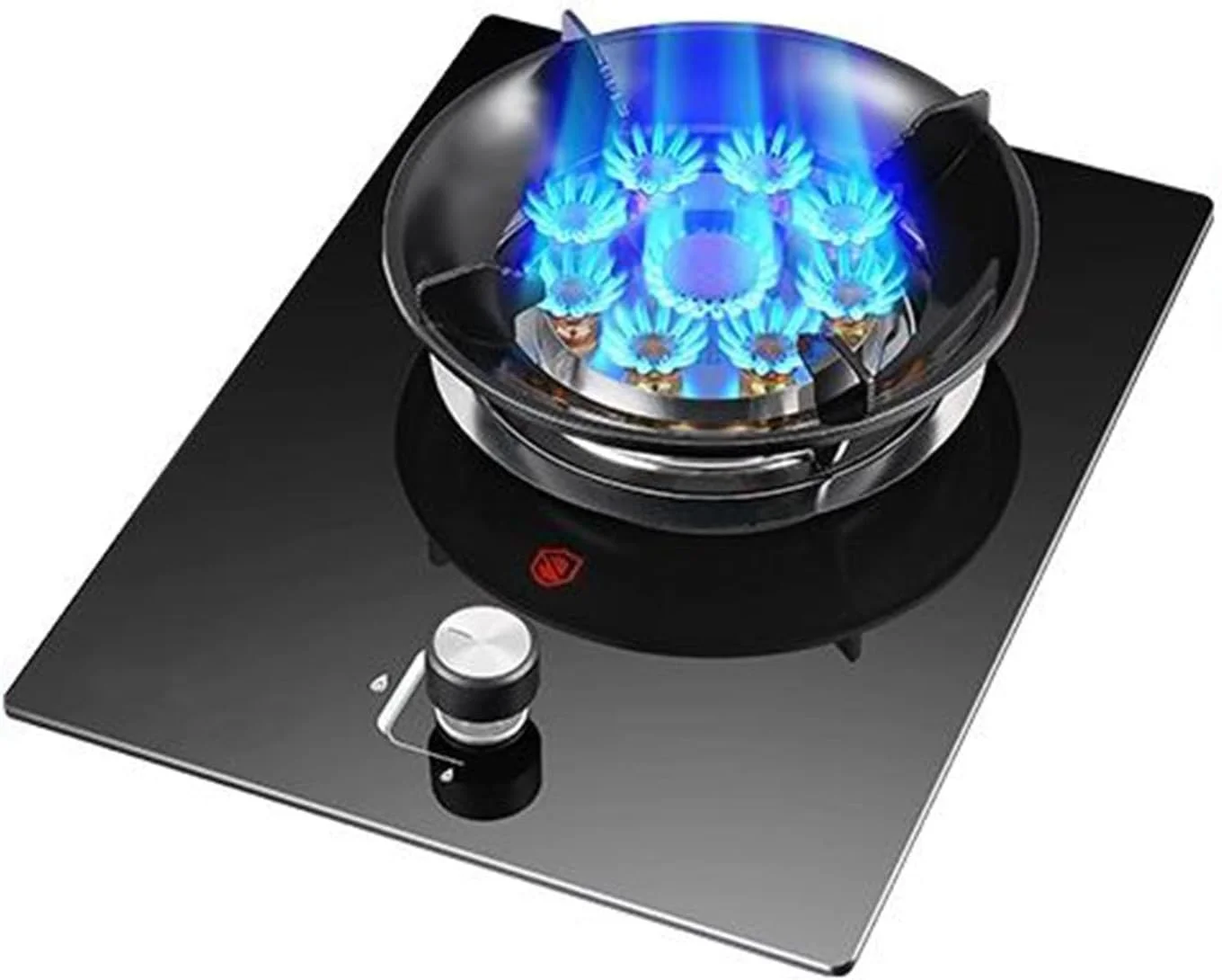 اجاق گاز تک شعله قابل حمل BXKCFYBSQ، اجاق گاز کمپینگ 5.2 کیلووات، اجاق گاز تبدیل گاز/گاز مایع، با محافظت در برابر خاموش شدن شعله، برای آشپزخانه منزل (NG)