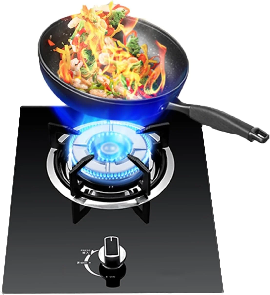 اجاق گاز BXKCFYBSQ، اجاق گاز چرخشی 4.5 کیلووات، اجاق گاز تبدیل گاز/گاز مایع، قابل حمل در فضای باز و داخلی، با محافظت در برابر خاموش شدن شعله، برای آشپزخانه منزل (NG)