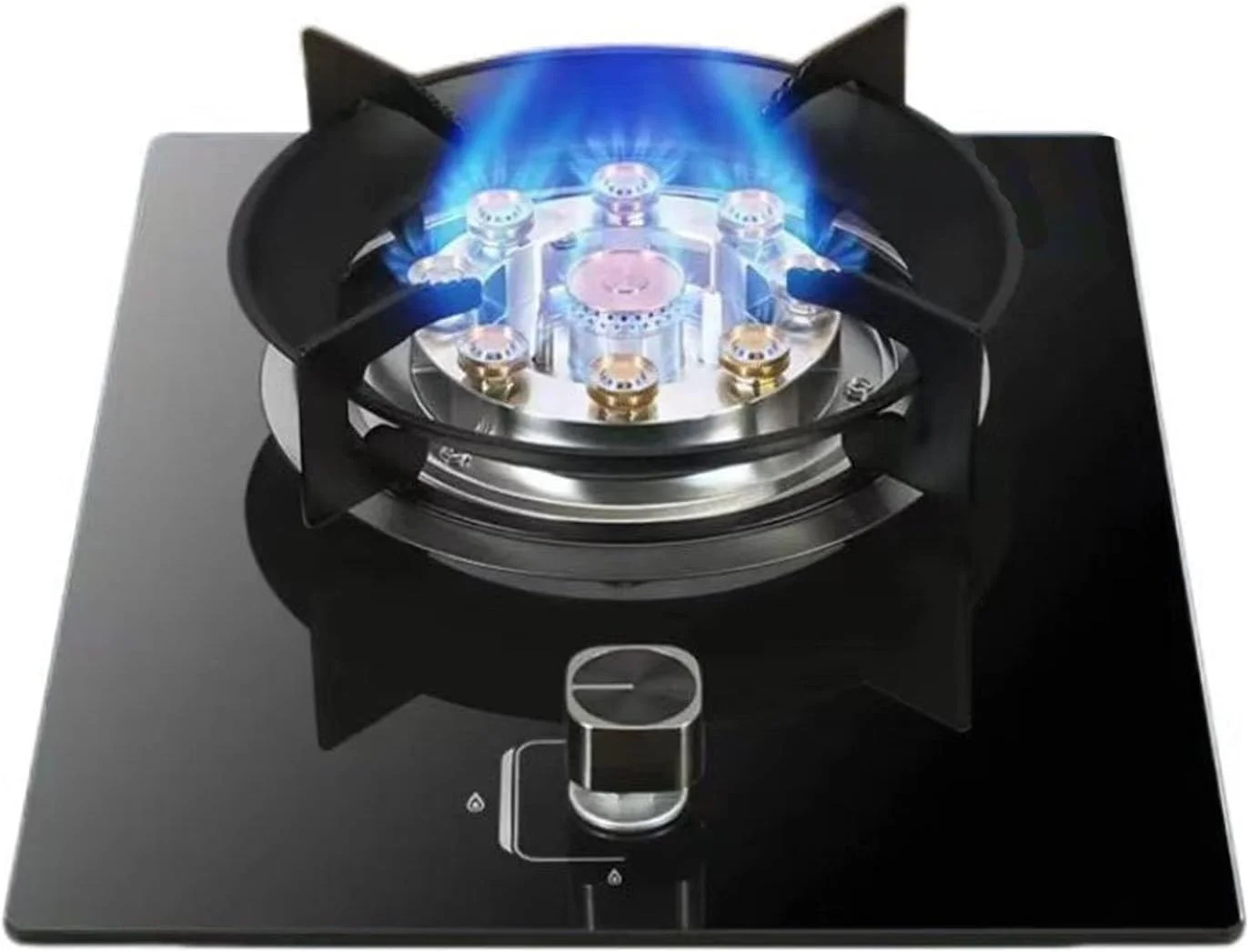 اجاق گاز تک شعله BXKCFYBSQ، اجاق گاز 5.2 کیلوواتی با شعله قوی نه محفظه ای، قابلیت تبدیل گاز/گاز مایع، با محافظت در برابر خاموش شدن شعله، برای آشپزخانه های خانگی (گاز طبیعی)