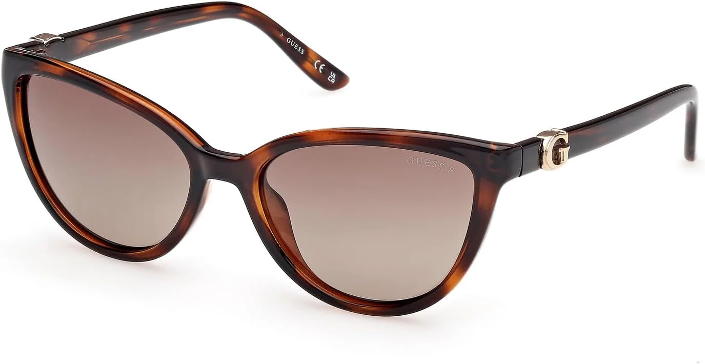 عینک آفتابی زنانه گس مدل POLARIZED CAT با فریم کامل، قهوه ای، سایز 55