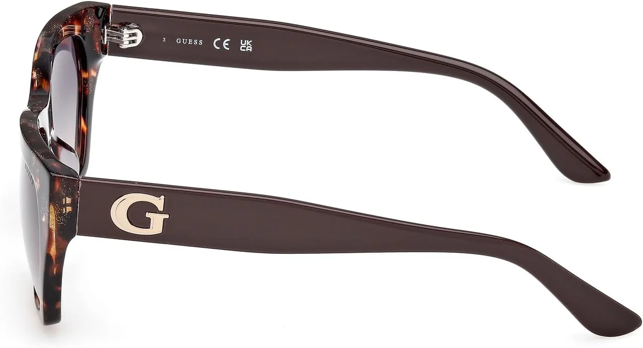 عینک آفتابی زنانه گس مدل هندسی نرمال با فریم کامل، قهوه ای، سایز 56