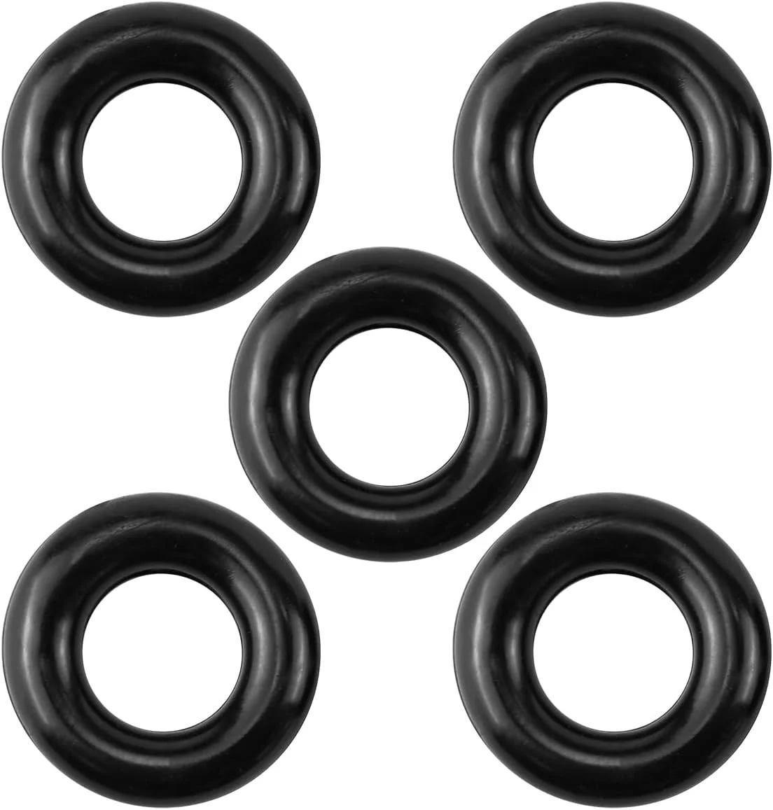 FERCAISH 5 Pieces Sewing Machine Rubber Ring Repair Replacement Rubber Sewing Machine Accessories Bobbin Ring Household Spare Parts (Black)