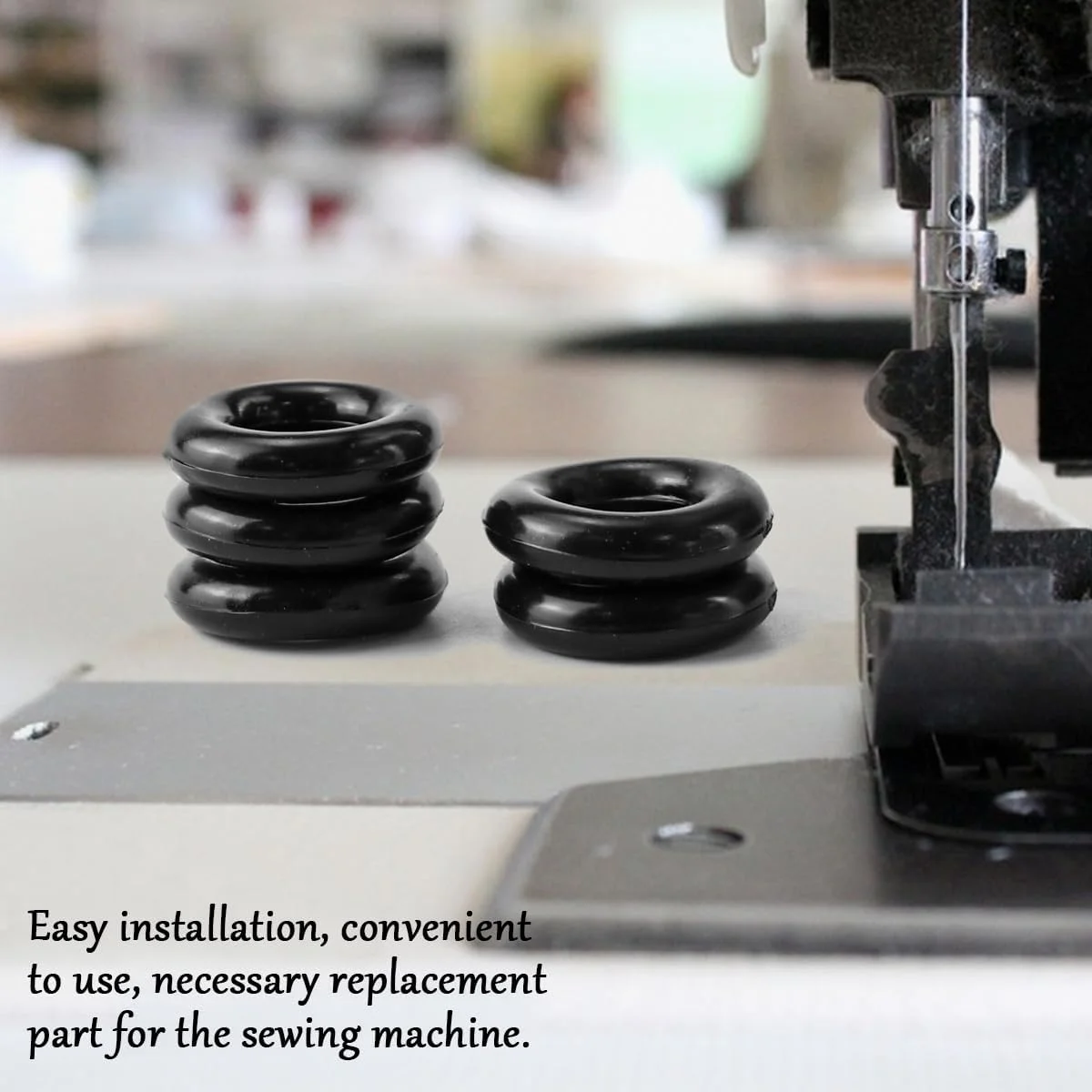 FERCAISH 5 Pieces Sewing Machine Rubber Ring Repair Replacement Rubber Sewing Machine Accessories Bobbin Ring Household Spare Parts (Black) FERCAISH 5 Pieces Sewing Machine Rubber Ring Repair Replacement Rubber Sewing Machine Accessories Bobbin Ring Household Spare Parts (Black)