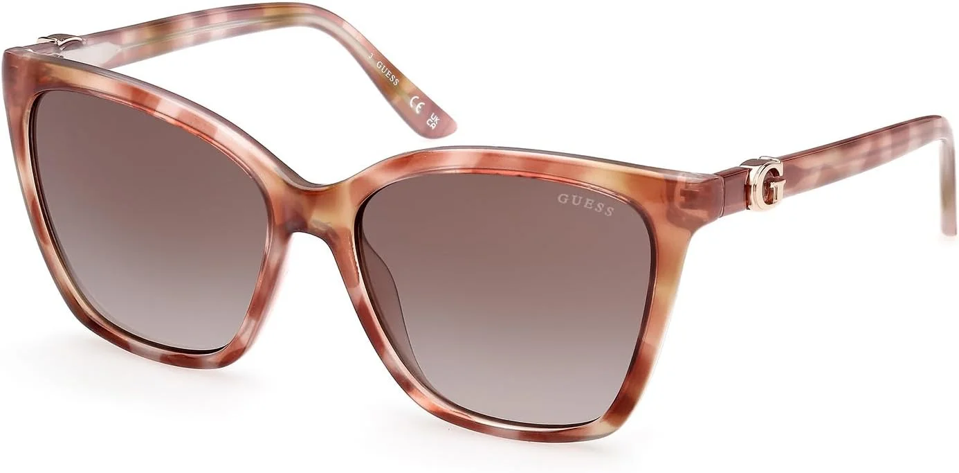 عینک آفتابی زنانه GUESS مدل NORMAL SQUARE با فریم کامل، قهوه ای، سایز 56