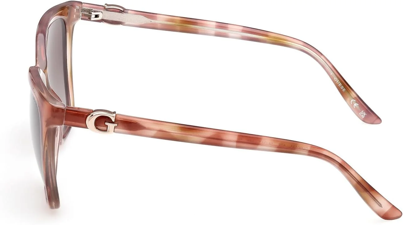 عینک آفتابی زنانه GUESS مدل NORMAL SQUARE با فریم کامل، قهوه ای، سایز 56