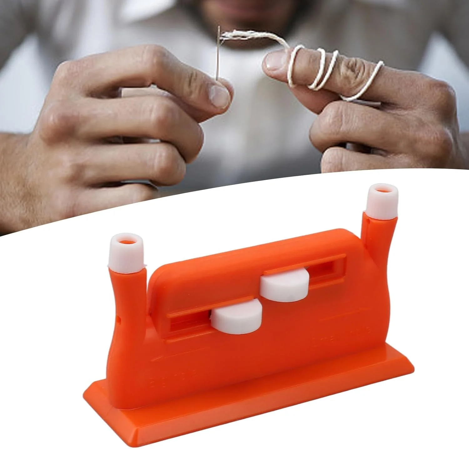 سوزن نخ کن اتوماتیک Fdit برای خیاطی دستی، به همراه 5 سوزن، استفاده آسان، مناسب برای افراد مسن و کم بینا (نارنجی) سوزن نخ کن اتوماتیک Fdit برای خیاطی دستی، به همراه 5 سوزن، استفاده آسان، مناسب برای افراد مسن و کم بینا (نارنجی)