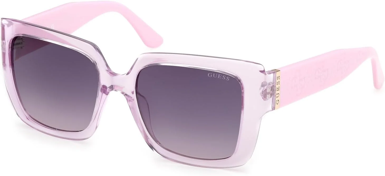 عینک آفتابی زنانه GUESS مدل NORMAL SQUARE با فریم کامل، بنفش، سایز 53