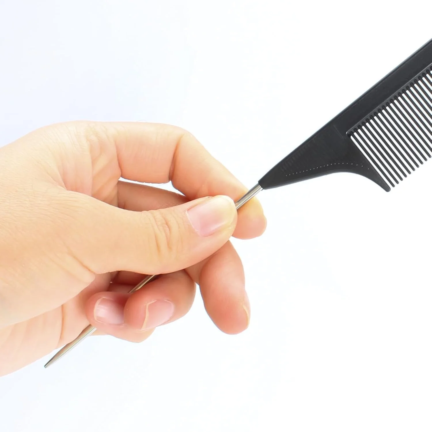 ست 3 عددی شانه حالت دهنده مو، شامل شانه دم باریک، شانه حالت دهی مو، شانه جدا کننده، شانه دم موشی برای باز کردن گره مو، شانه آرایشگری برای زنان، دختران، موهای فر، بافت و حالت دادن به مو