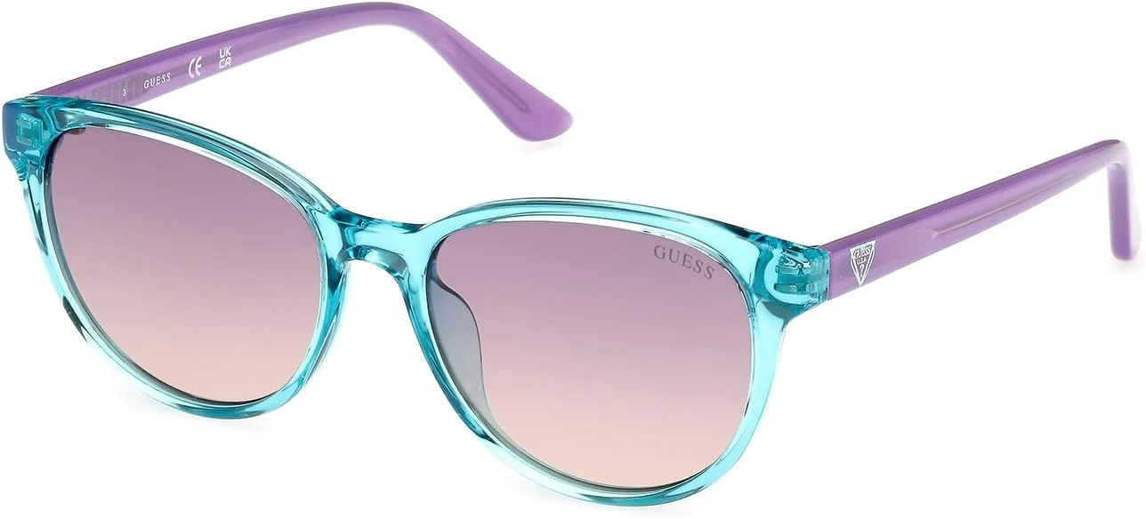 عینک آفتابی دخترانه گس مدل NORMAL CAT با فریم کامل، فیروزه ای، سایز 49