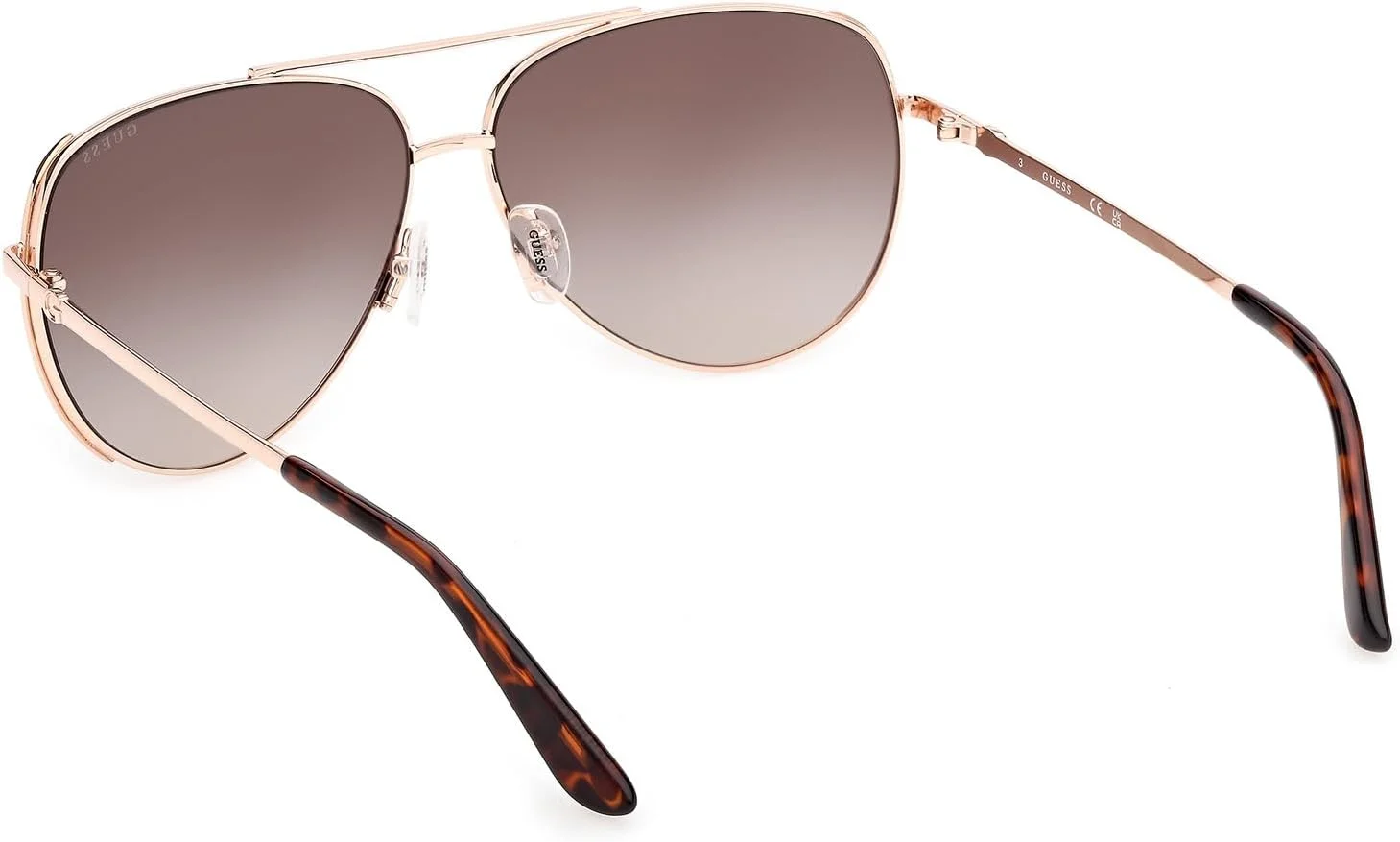 عینک آفتابی زنانه گس مدل NORMAL PILOT با فریم کامل، طلایی، سایز 62