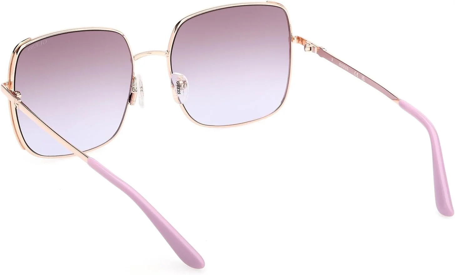 عینک آفتابی زنانه GUESS مدل NORMAL SQUARE با فریم کامل، طلایی، سایز 58