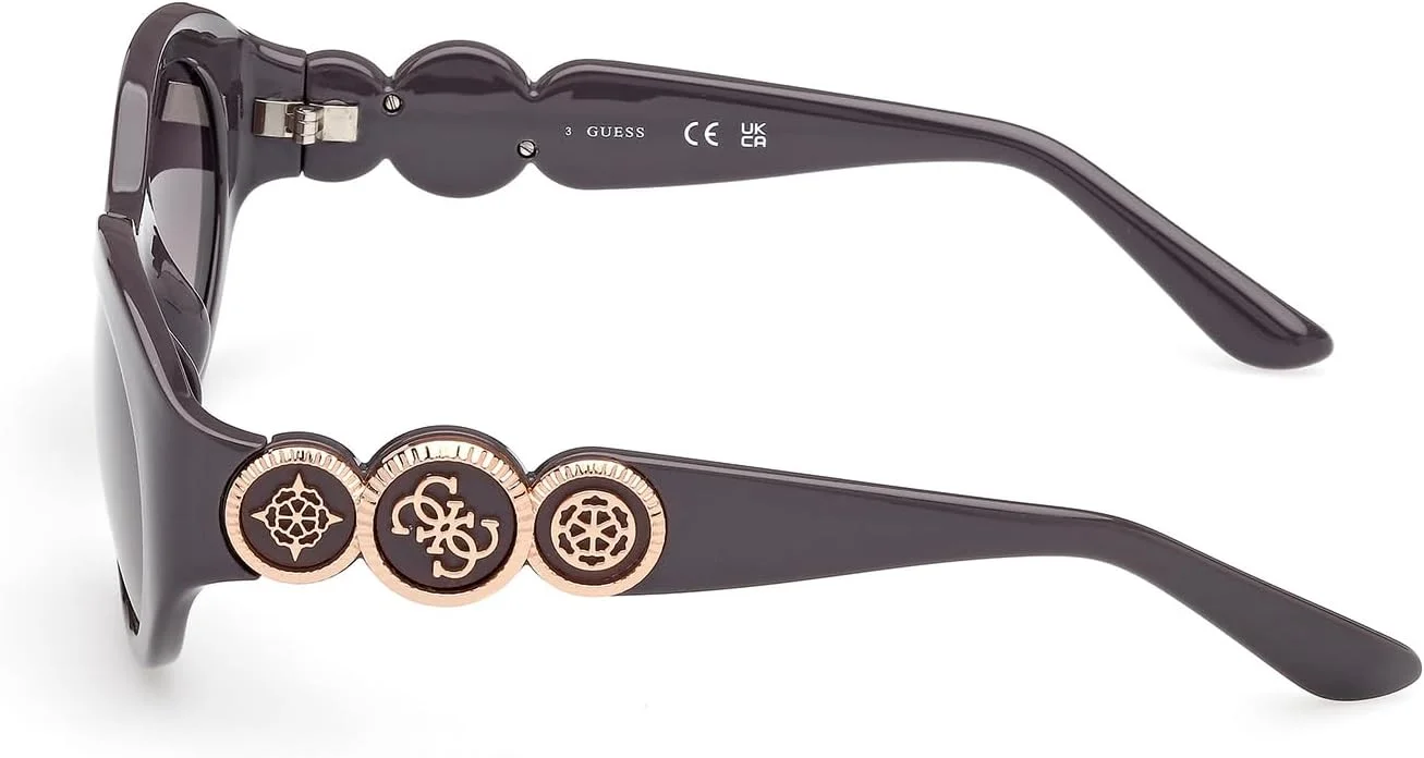 عینک آفتابی زنانه بیضی شکل خاکستری GUESS