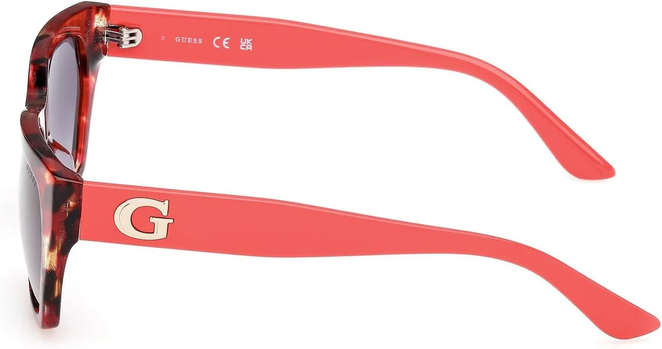 عینک آفتابی زنانه گس مدل NORMAL GEOMETRIC با فریم کامل، قهوه ای، سایز 56