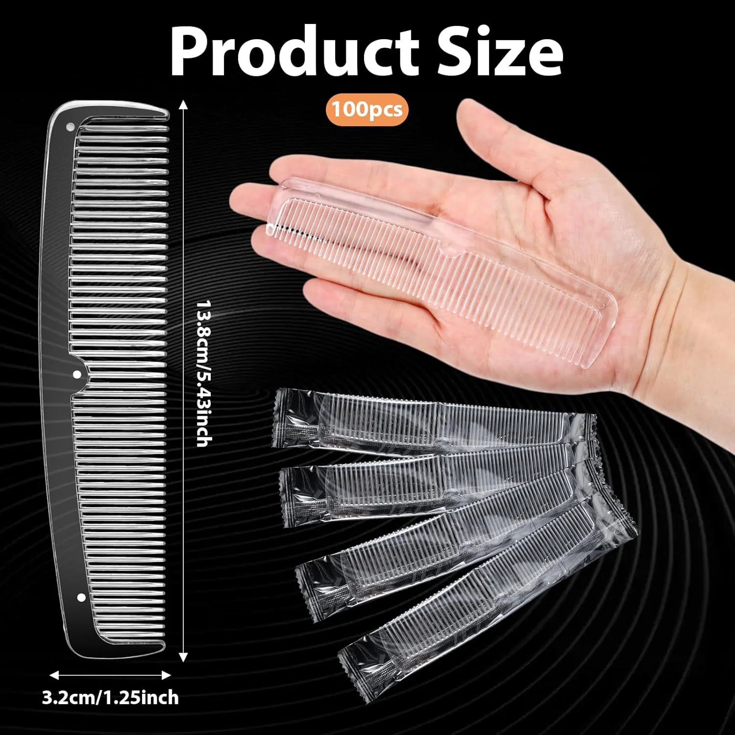 100 عدد شانه جیبی مردانه، شانههای پلاستیکی شفاف کوچک یکبار مصرف، شانههای مو با دندانههای پهن بستهبندی شده جداگانه، شانه با دندانه ریز، شانههای آرایشگری برای زنان، هتل، متل، خانواده، افراد بیخانمان، شانه ریش 100 عدد شانه جیبی مردانه، شانههای پلاستیکی شفاف کوچک یکبار مصرف، شانههای مو با دندانههای پهن بستهبندی شده جداگانه، شانه با دندانه ریز، شانههای آرایشگری برای زنان، هتل، متل، خانواده، افراد بیخانمان، شانه ریش