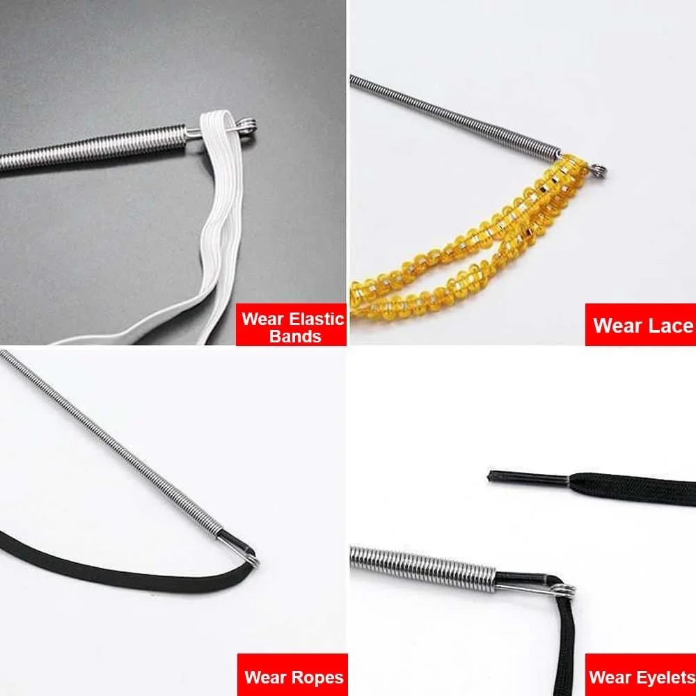ابزار نخکش فنری خمشو Fbshicung، 2 عددی، مناسب برای بند شلوار، هودی، کش، بند توری و ابزار DIY انعطافپذیر ابزار نخکش فنری خمشو Fbshicung، 2 عددی، مناسب برای بند شلوار، هودی، کش، بند توری و ابزار DIY انعطافپذیر