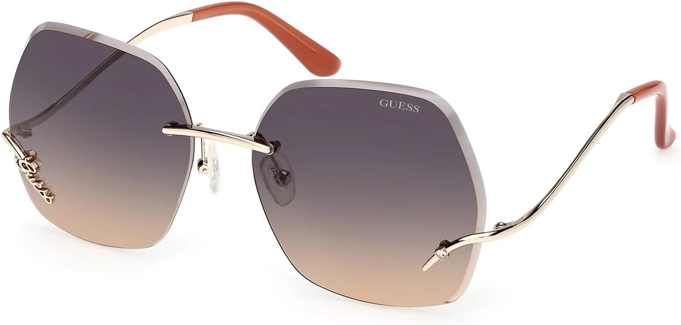 عینک آفتابی زنانه گس GU00268 32B طلایی براق 60/16/140