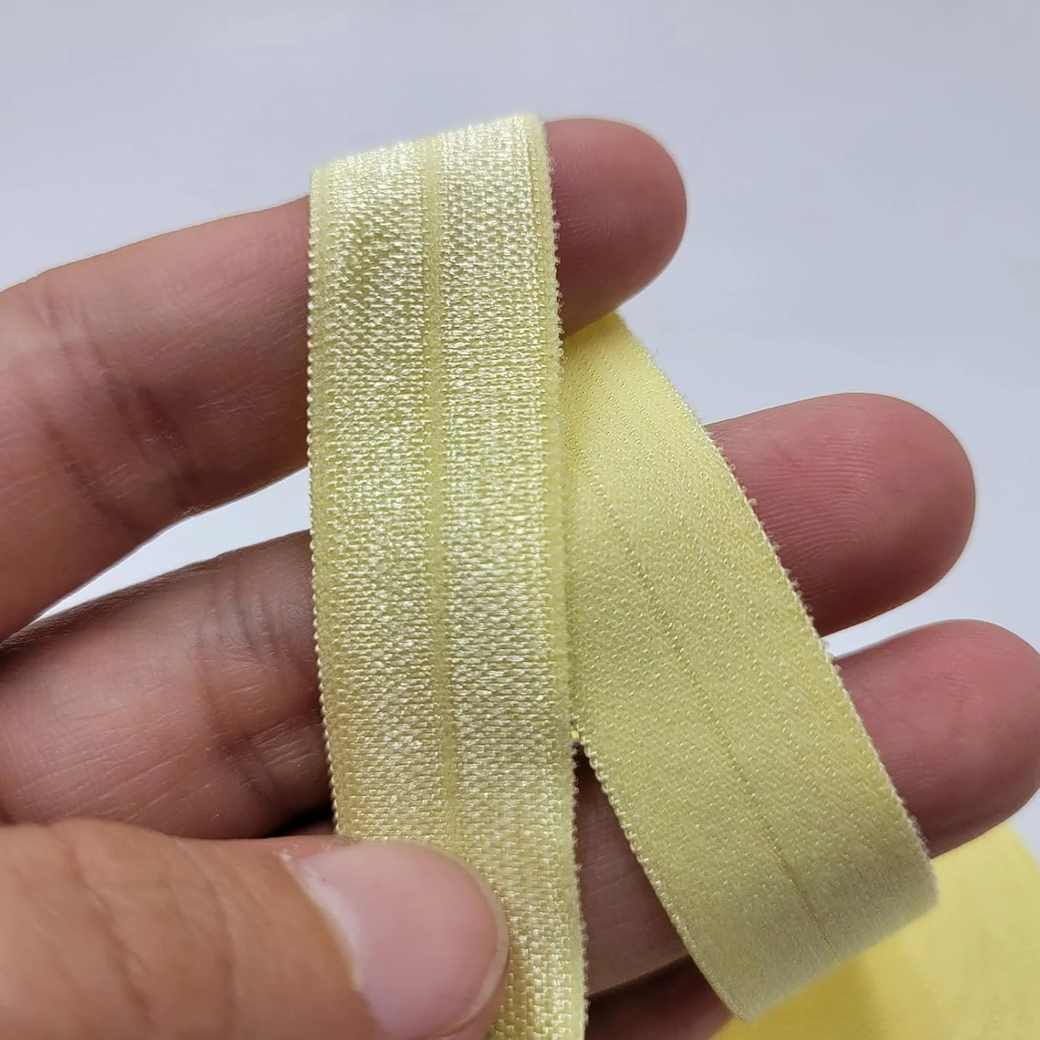 کش فایادا تاشو، نوار کشی تاشو 5/8 اینچ، نوار کشی تاشو برای بستن مو، هدبند، خیاطی و کاردستی - 5 یارد (زرد) کش فایادا تاشو، نوار کشی تاشو 5/8 اینچ، نوار کشی تاشو برای بستن مو، هدبند، خیاطی و کاردستی - 5 یارد (زرد)