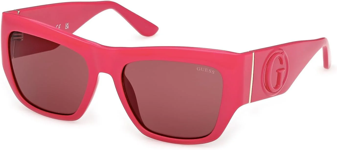 عینک آفتابی زنانه GUESS GU00252 72S صورتی/تک رنگ 54/17/135
