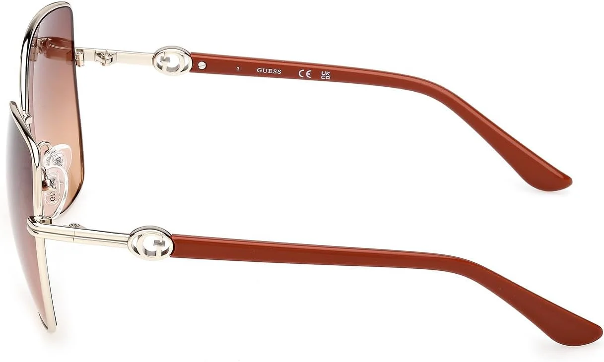 عینک آفتابی زنانه گس GU00259 طلایی کم رنگ براق 59/15/135