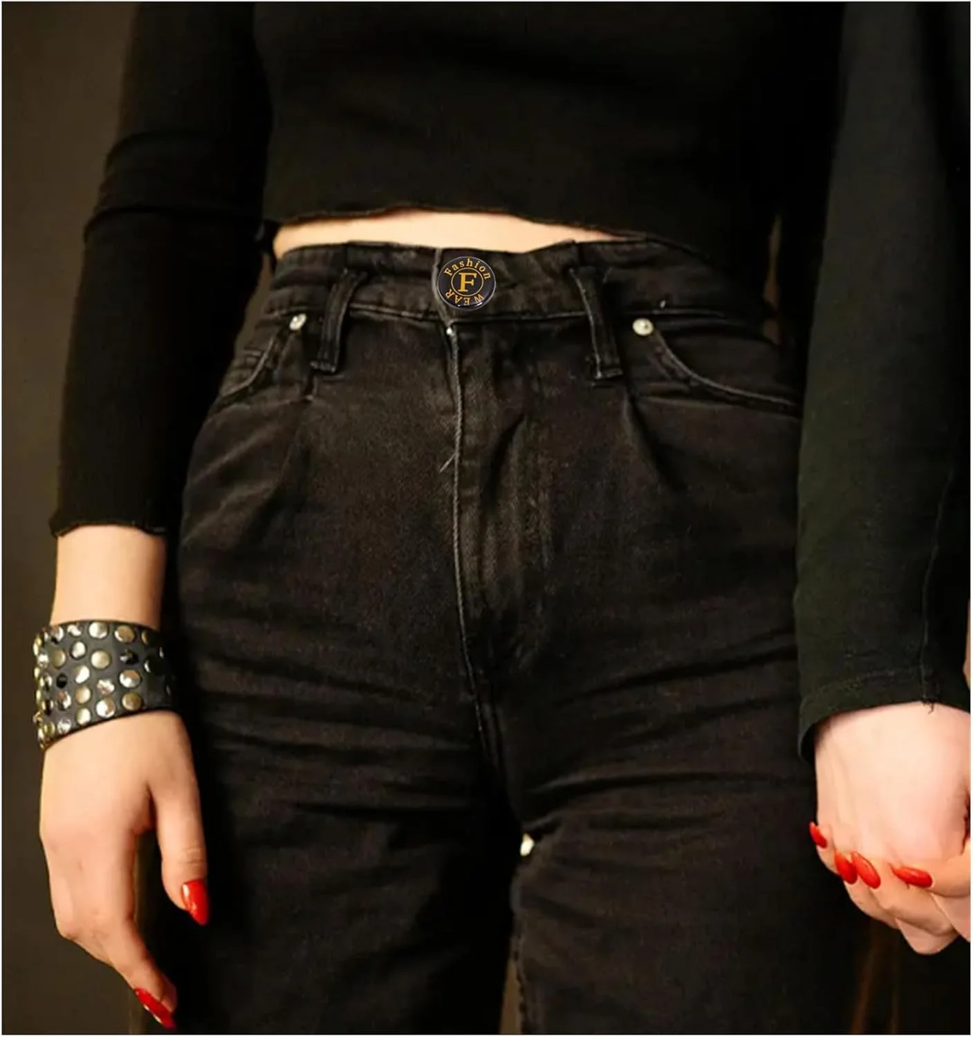 ست 12 عددی دکمه های فوری 20 میلی متری Fashion Wear بدون نیاز به دوخت با پین - دکمه های جایگزین فشاری برای شلوار جین و کت های جین ست 12 عددی دکمه های فوری 20 میلی متری Fashion Wear بدون نیاز به دوخت با پین - دکمه های جایگزین فشاری برای شلوار جین و کت های جین