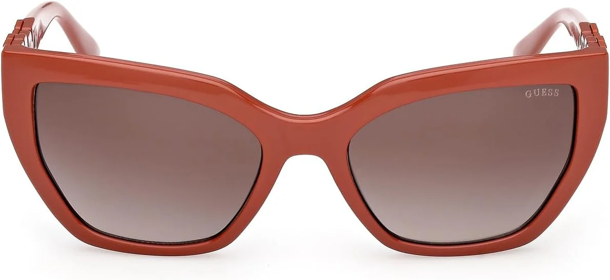 عینک آفتابی زنانه نارنجی تیره براق GUESS GU00264 44F سایز 55/18/140