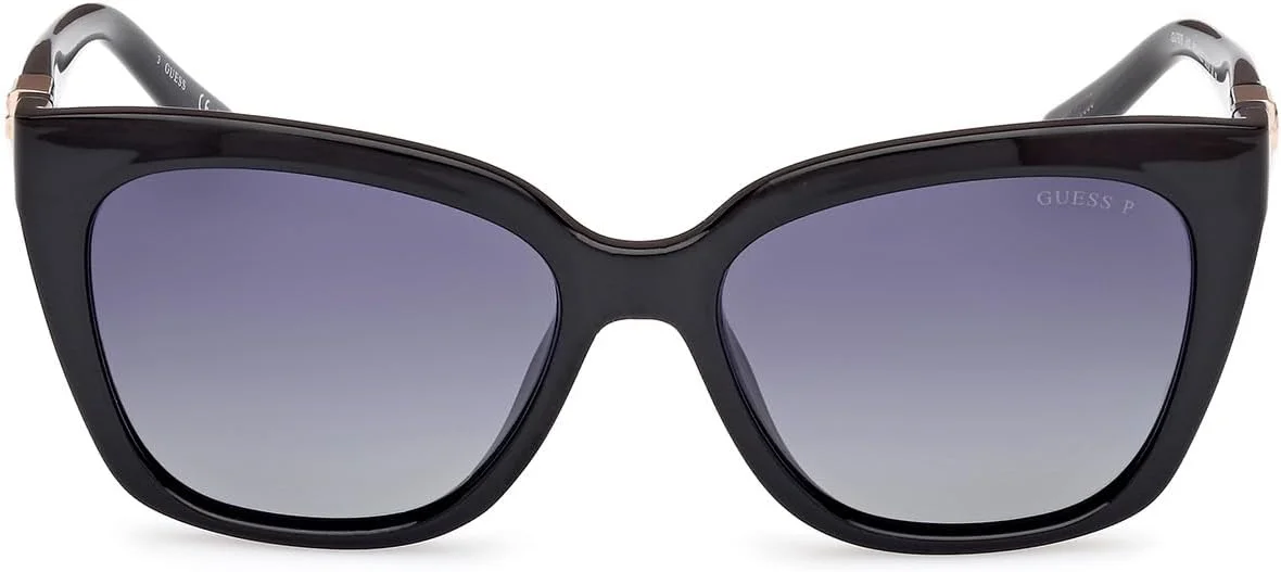 عینک آفتابی زنانه GUESS مدل GU787801D53، فریم کامل مربعی پلاریزه