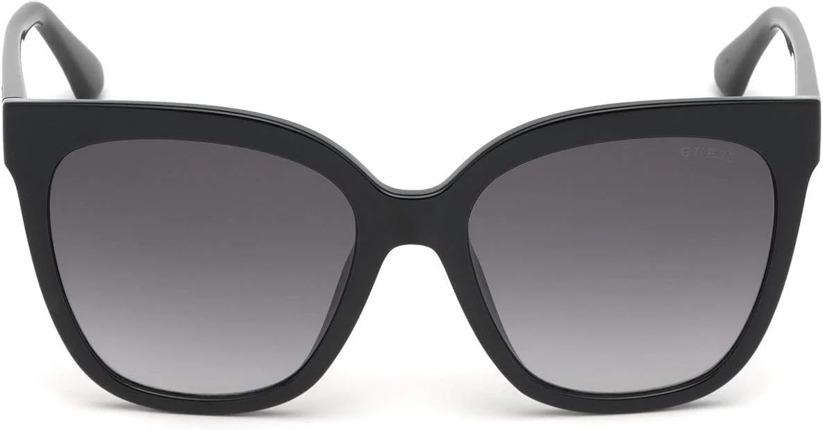 عینک آفتابی زنانه مربعی کلاسیک گس، مشکی براق با لنزهای خاکستری تدریجی GU7612F 01B لنز 55 میلی متر