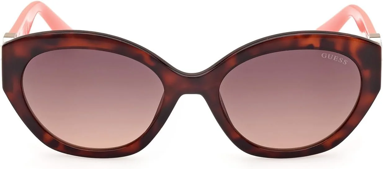 عینک آفتابی زنانه GUESS مدل GU0010452F56 با محافظت UV، هاوانای تیره، 56 میلی‌متر