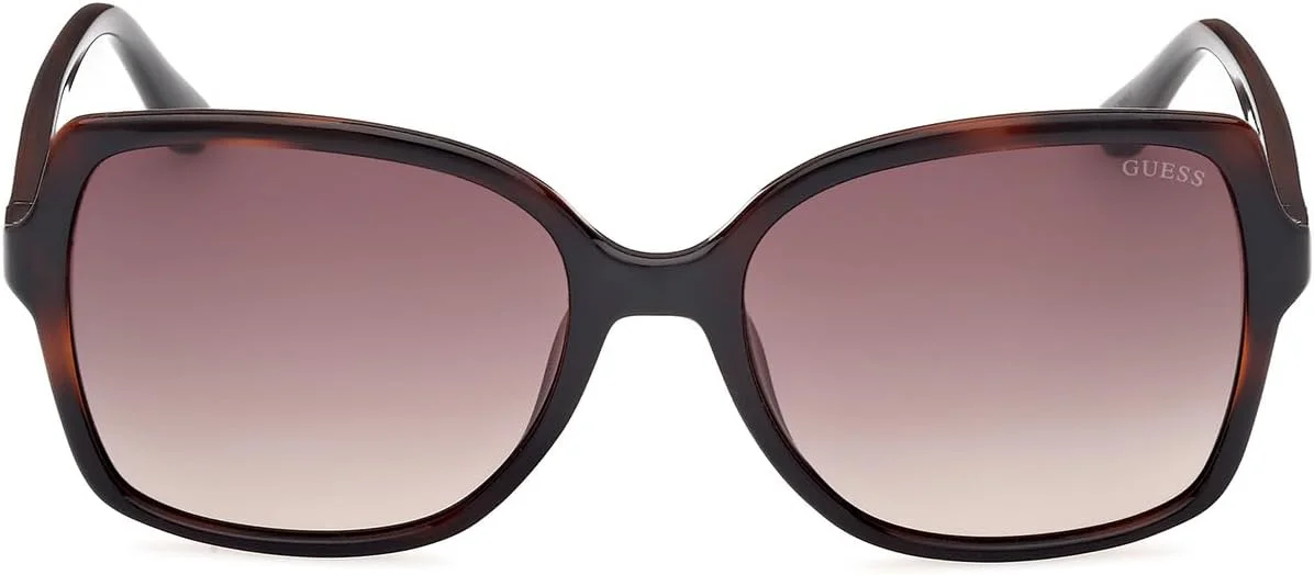 عینک آفتابی زنانه GUESS مدل GU0010052F55 با محافظت UV، هاوانای تیره، 55 میلی متر