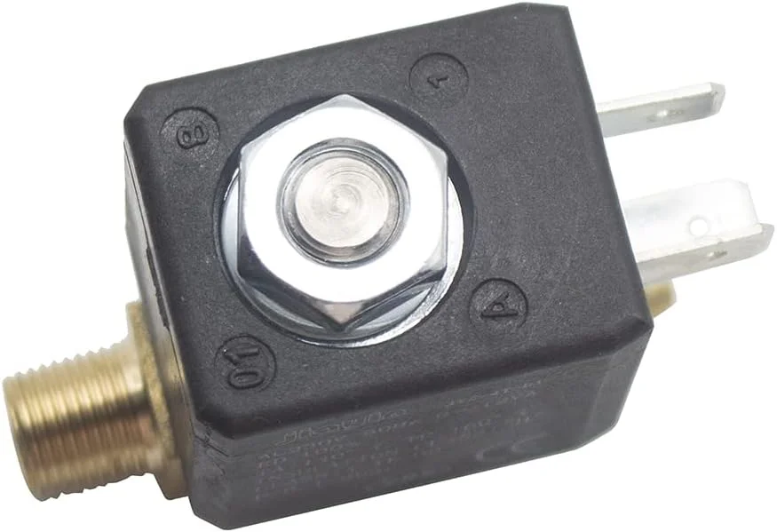 شیر برقی الکترومغناطیسی دیافراگمی 2/2 راهه آب، گاز و بخار Jiayin JYZ-4T AC 230V G1/8 اینچ برای اتوهای برقی/لوازم کوچک و غیره