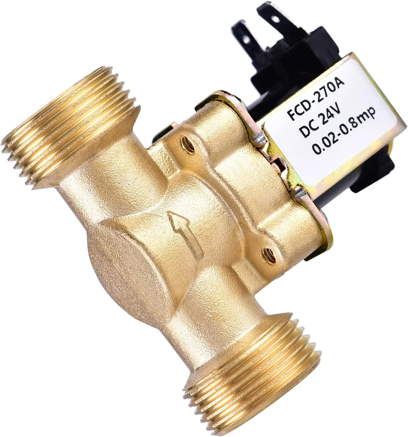 شیر برقی DC 24V با فشار پایین 3/4 اینچ، شیر ورودی آب، شیر الکترومغناطیسی برنجی نرمال بسته، شیر تنظیم کننده فشار برای کنترل آب شیر برقی DC 24V با فشار پایین 3/4 اینچ، شیر ورودی آب، شیر الکترومغناطیسی برنجی نرمال بسته، شیر تنظیم کننده فشار برای کنترل آب