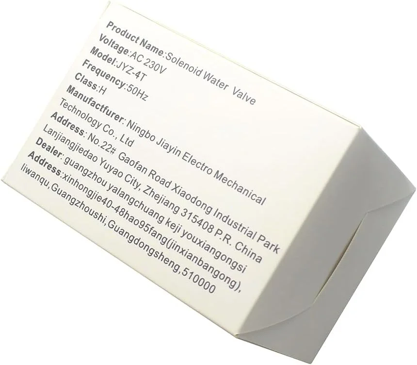 شیر برقی الکترومغناطیسی دیافراگمی 2/2 راهه آب، گاز و بخار Jiayin JYZ-4T AC 230V G1/8 اینچ برای اتوهای برقی/لوازم کوچک و غیره