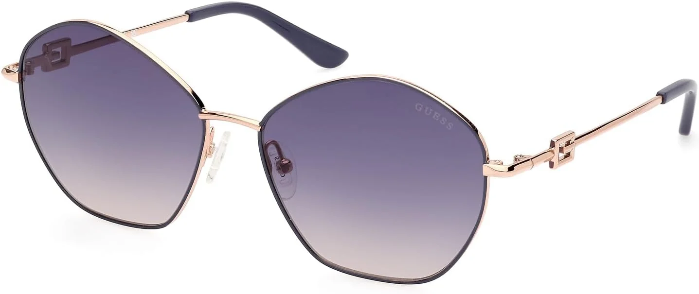 عینک آفتابی زنانه گس مدل GU790720B59، فریم کامل هندسی محافظ UV