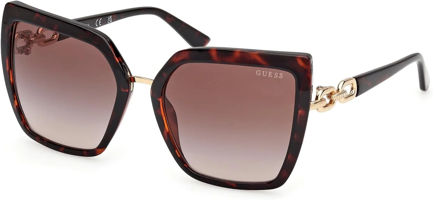 عینک آفتابی زنانه پروانه ای قهوه ای GUESS