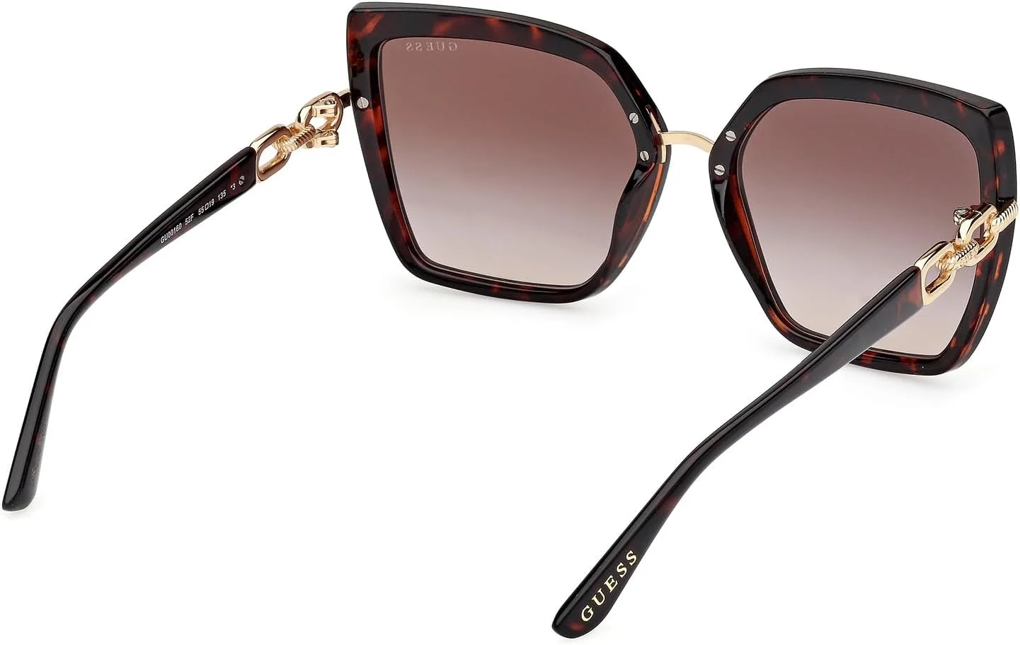 عینک آفتابی زنانه پروانه ای قهوه ای GUESS