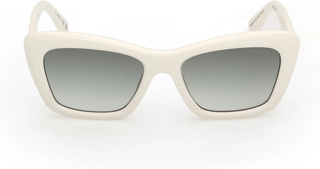 عینک آفتابی زنانه مستطیلی لبه دار کامل GUESS، سفید، 52 عینک آفتابی زنانه مستطیلی لبه دار کامل GUESS، سفید، 52