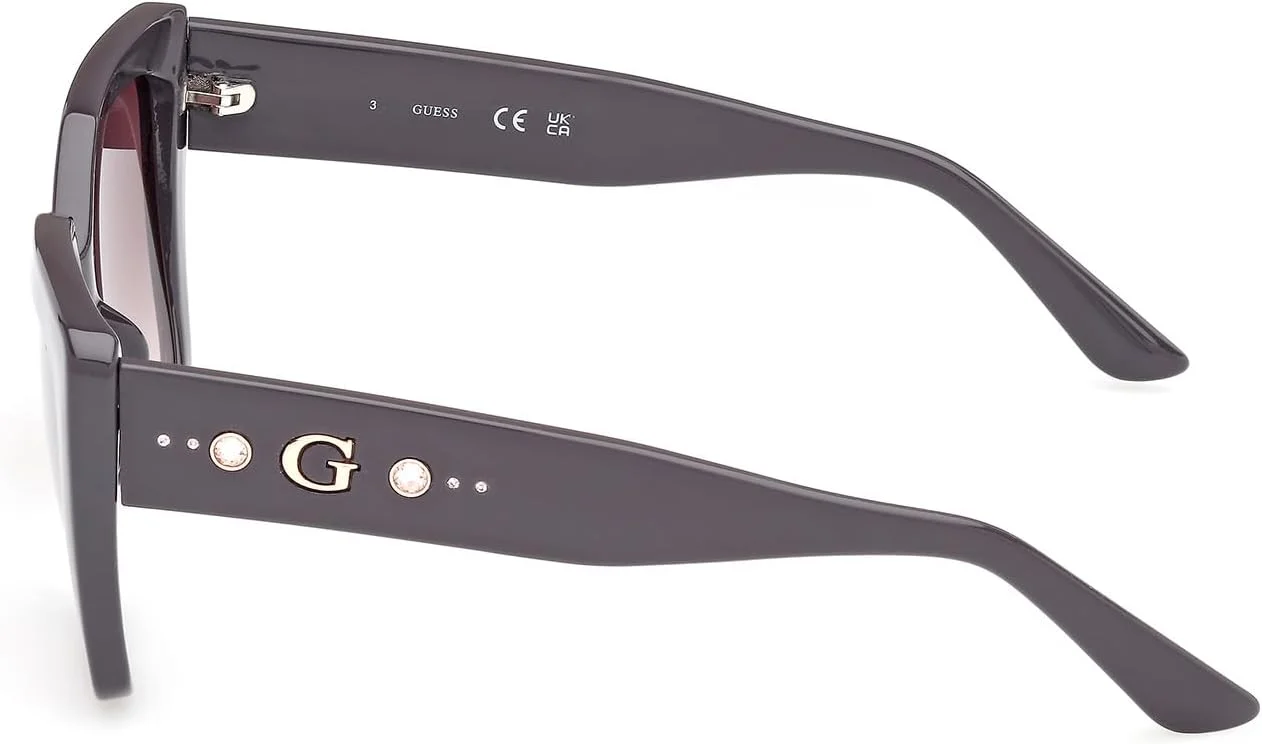 عینک آفتابی زنانه پروانه ای خاکستری GUESS GU0016220F55 عینک آفتابی زنانه پروانه ای خاکستری GUESS GU0016220F55