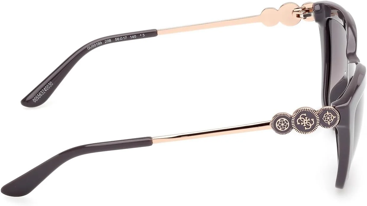 عینک آفتابی زنانه مستطیلی تمام فریم خاکستری GUESS عینک آفتابی زنانه مستطیلی تمام فریم خاکستری GUESS