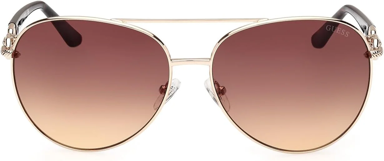 عینک آفتابی زنانه گس مدل GU0015833F61 طلایی فلزی خلبانی با محافظت UV عینک آفتابی زنانه گس مدل GU0015833F61 طلایی فلزی خلبانی با محافظت UV
