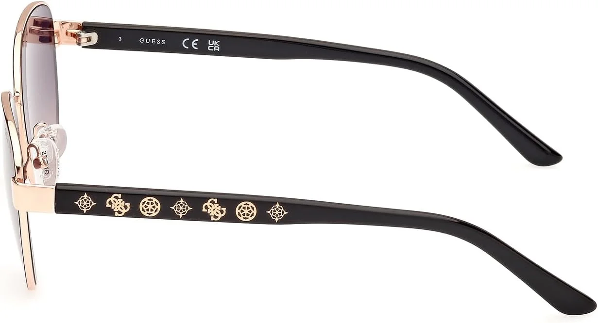 عینک آفتابی زنانه GUESS مدل GU0010105B55 با محافظت UV، مشکی براق، 55 میلی متر عینک آفتابی زنانه GUESS مدل GU0010105B55 با محافظت UV، مشکی براق، 55 میلی متر