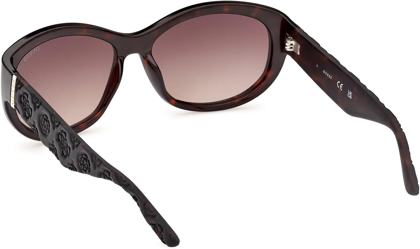عینک آفتابی زنانه بیضی شکل قهوه ای GUESS عینک آفتابی زنانه بیضی شکل قهوه ای GUESS