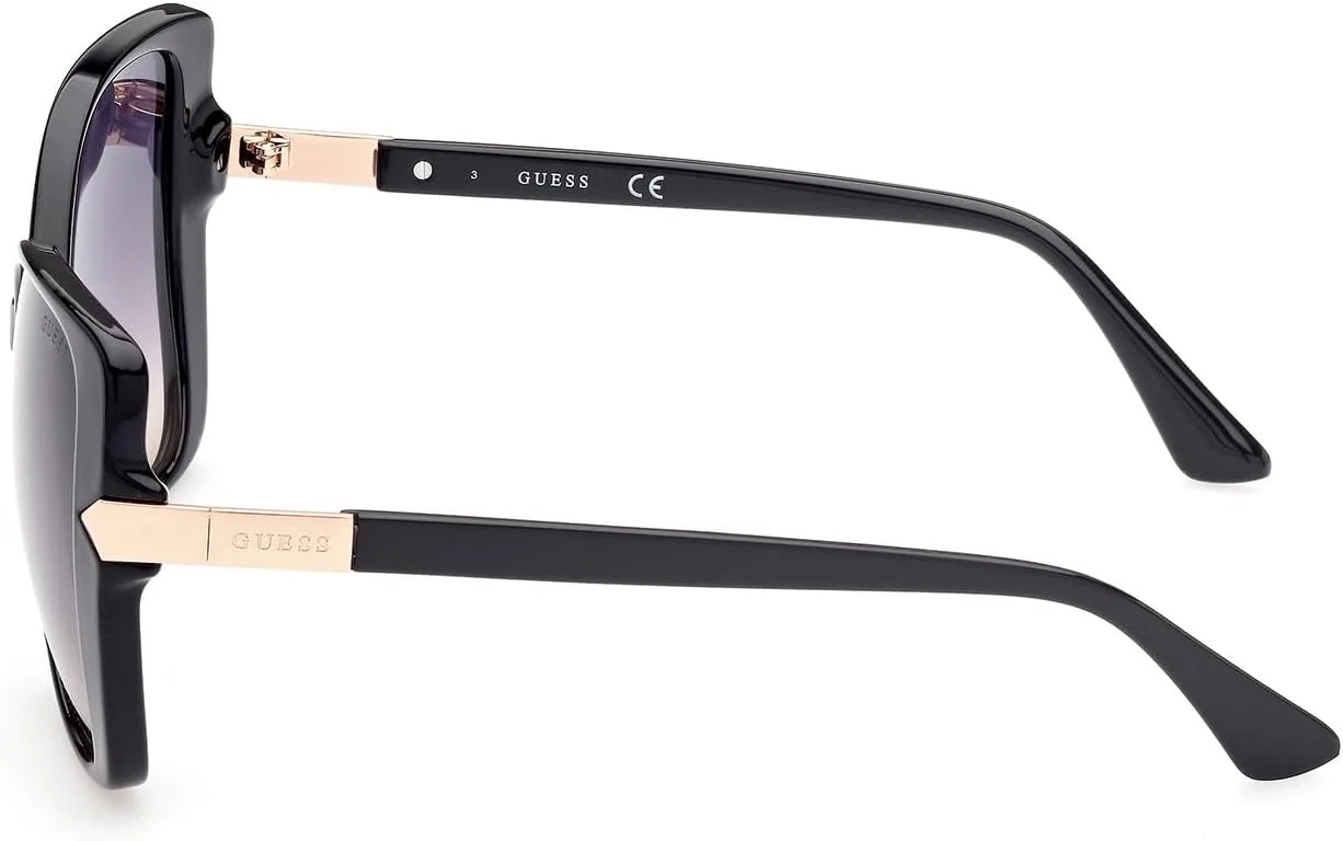 عینک آفتابی زنانه گس مدل GU782001B56 با محافظت UV، مشکی براق، سایز 56 میلی متر