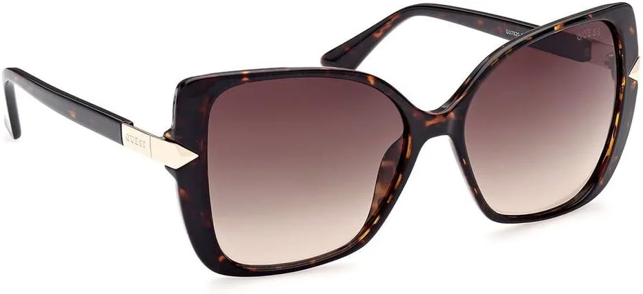 عینک آفتابی زنانه GUESS مدل GU782052F56 با محافظت UV، هاوانای تیره، 56 میلی متر عینک آفتابی زنانه GUESS مدل GU782052F56 با محافظت UV، هاوانای تیره، 56 میلی متر